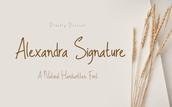 Alexandra Signature: A Modern Script Font for Digital Design