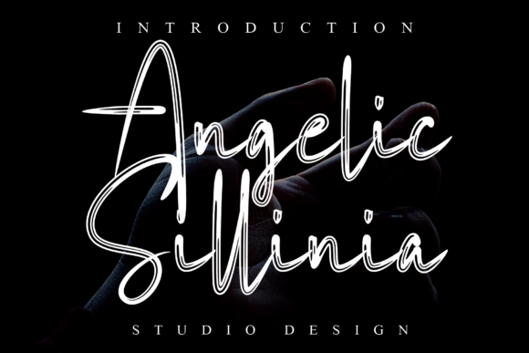 Angelic Sillinia: A Brushed Handwritten Font for Editorial Warmth