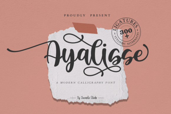 Ayalisse Font for Romantic Branding and Handmade Business Identity
