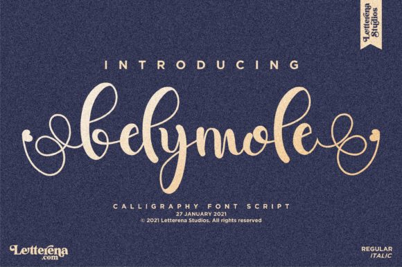Belymole Script Font for Charming Handmade Designs