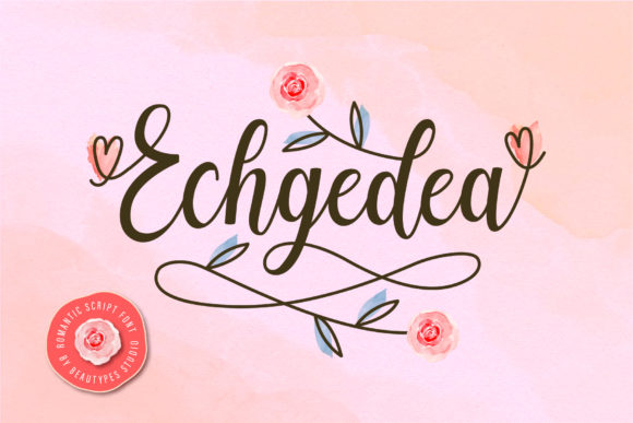 Echgedea: A Romantic Script Font for Elegant Branding