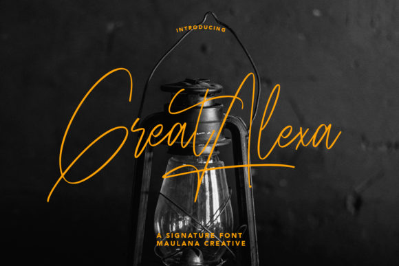 Great Alexa: A Stylish and Delicate Script Font for Elegant Branding