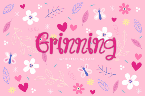 Grinning Script Font for Handmade Creatives