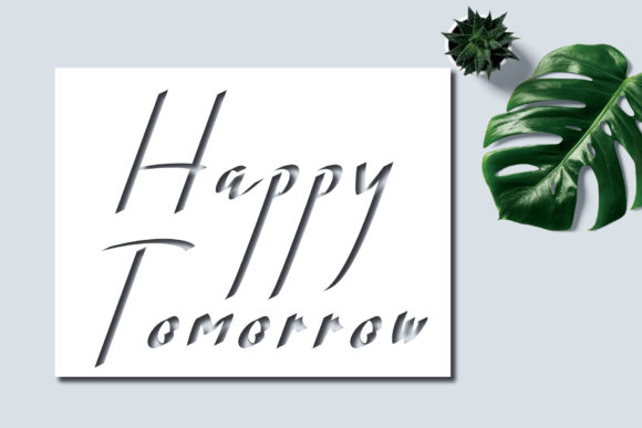 Happytomorrow Script Handwritten Font for Makers