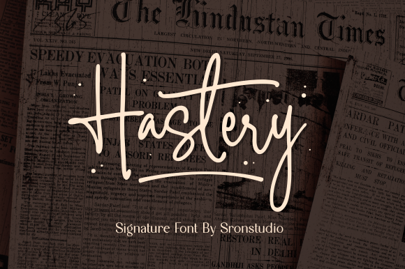 Hastery: A Dazzling Script Handwritten Font for Professional Design