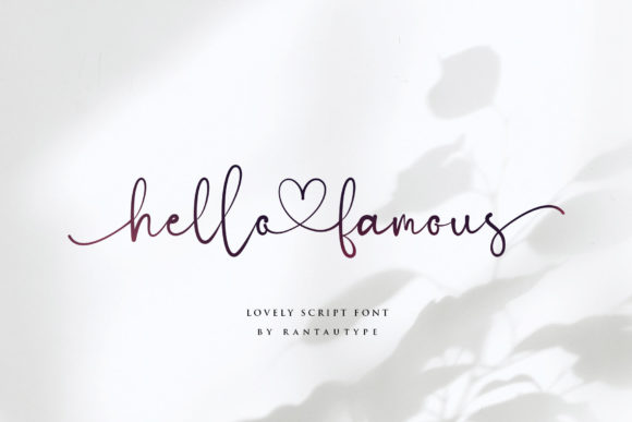 Hello Famous Script Font for Elegant Branding