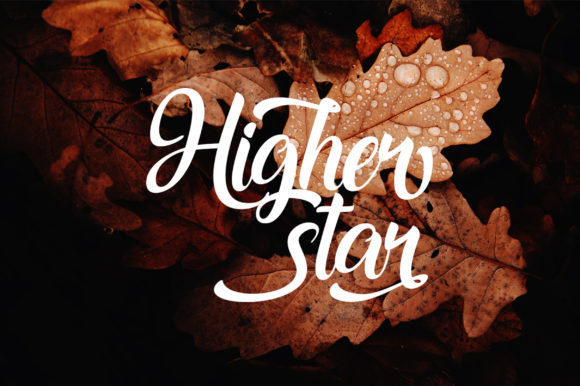 Higher Star: A Natural-Flow Script Handwritten Font