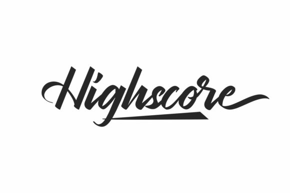 Highscore Script Handwritten Font for Elegant Craft Projects