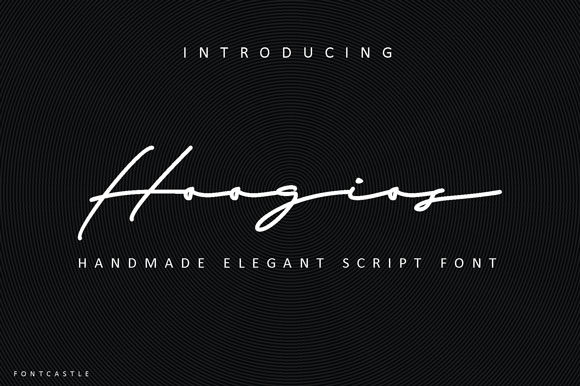 Hoogios: A Luxurious Script Handwritten Font for Digital Branding