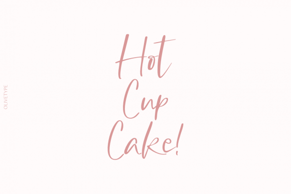 Hot Cup Cake Font for Small Business Branding