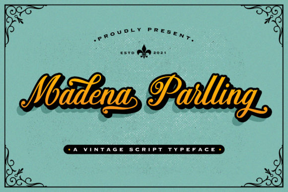 Madena Parlling Script Font for Handmade Branding