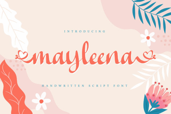 Mayleena Script Font for Small Business Branding