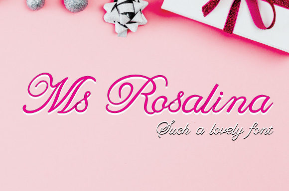 Ms Rosalina Script Font for Handmade Romance