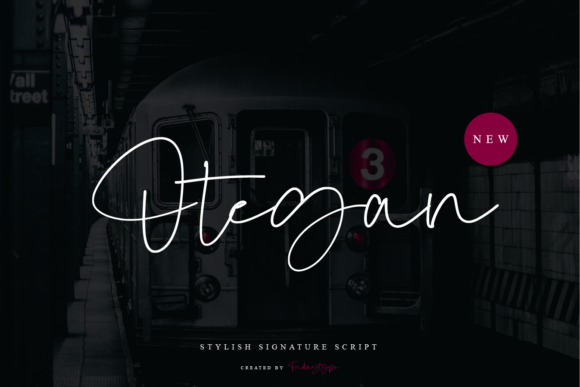 Otegan Font: Stylish Script for Editorial Design