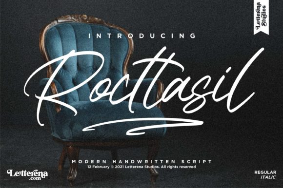 Rocttasil: A Relaxing Paint-Brushed Script Font for Scroll-Stopping Visuals