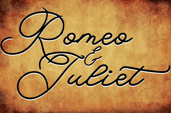 Romeo and Juliet Script Font for Elegant Campaign Design