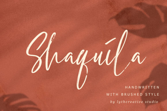 Shaquila: A Relaxed Handwritten Font for Digital Branding