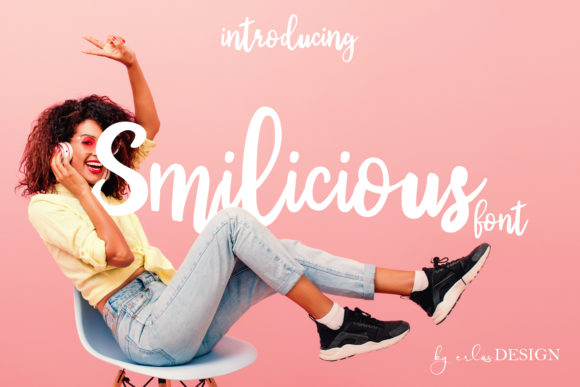 Smilicious: A Modern Calligraphy Script Font for Handmade Creators