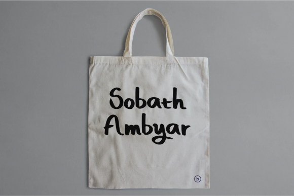 Sobath Ambyar: A Whimsical Script Font for Thoughtful Editorial Design