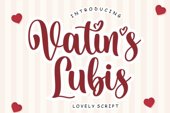 Vatin s Lubis: A Romantic Script Font for Digital Branding