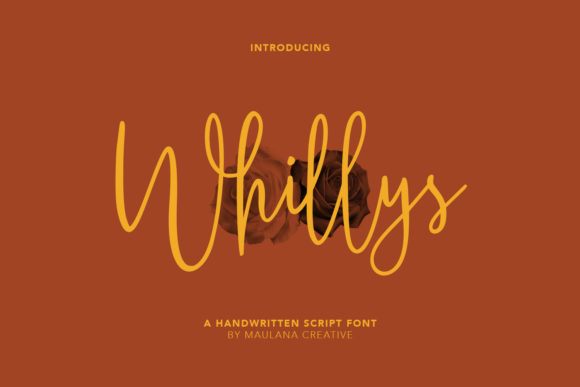 Whillys Font: Elegant Script for Creative Projects